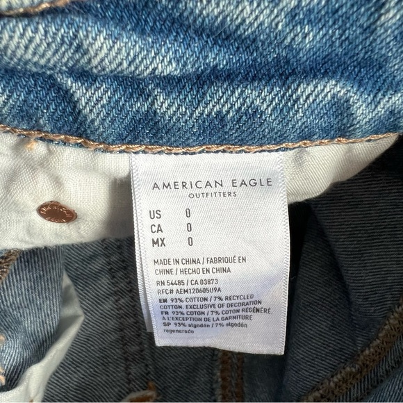 American eagle denim shorts size 0 - Picture 5 of 5
